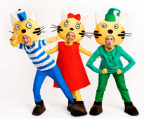 Три кота Карамелька, Компот, Коржик